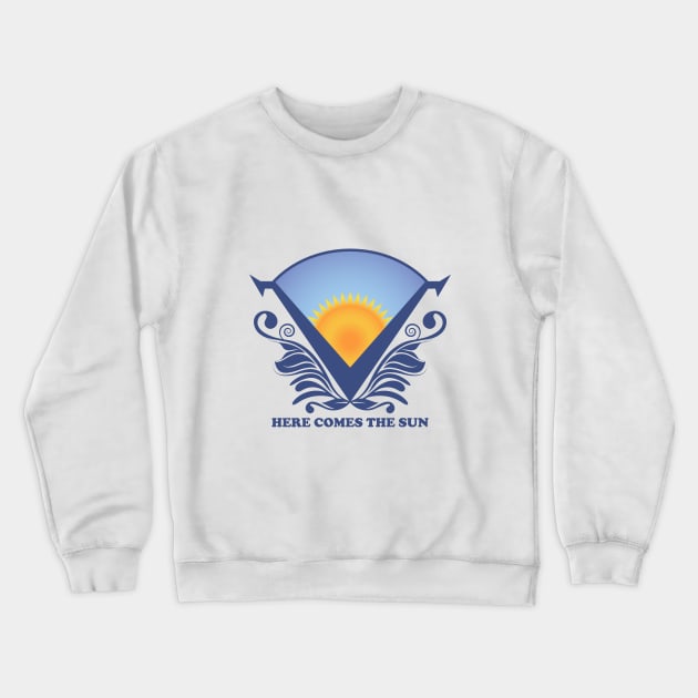 Here Comes The Sun Crewneck Sweatshirt by enigmaart